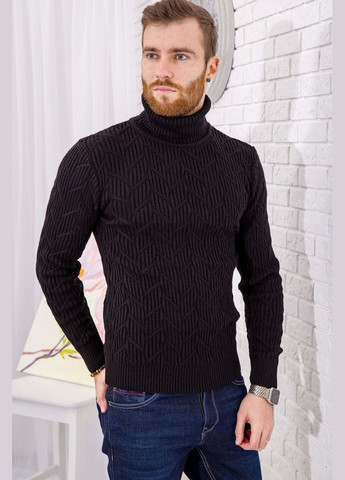 Чорний зимовий светр чоловічий, колір коричневий, Ager