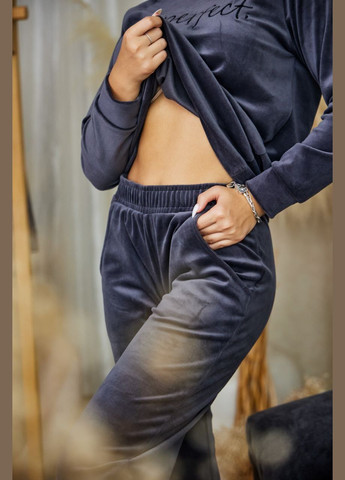 Жіночий костюм велюровий повсякденний спортивний No Brand костюм спортивний (316323722)