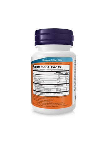 Омега-3 1000 мг Оmega-3 1000 мг 30 капсул Now Foods (346086731)
