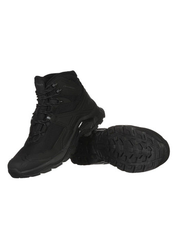 Чорні Зимовий кросівки чоловічі зимові на шнурівці текстильні на високій підошві повсякденні для прогулянок чорні a2525-1c Baas