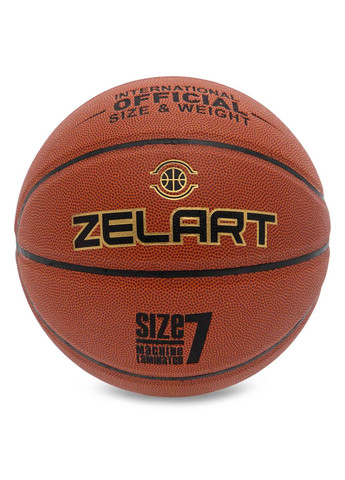 М'яч баскетбольний ROOKIE GEAR Коричневий (розмір 7) GB4430 Zelart (369142017)