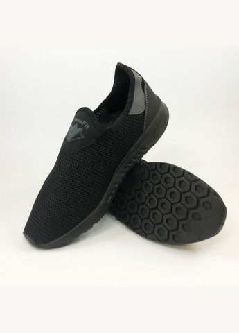 Чорні Літні тонкі кросівки чоловічі із сітки Trend 56266