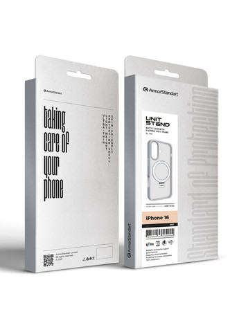 Чохол Unit Stand для Apple iPhone 16 Grey (ARM78728) ArmorStandart (327885622)