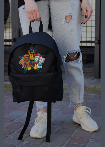 Повсякденний Рюкзак Шкільний Compact З Принтом Щенячий Патруль Black Without (347584716)