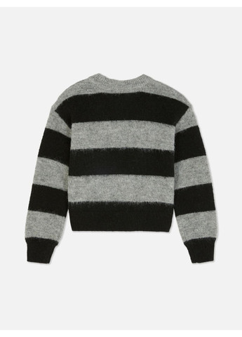 Черный джемпер зима,черный в серую полоску, Primark