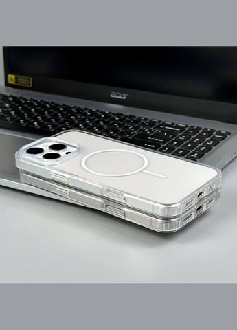Прозрачный чехол NEW Clear Case with MagSafe для iPhone 14 White No Brand (333654237)