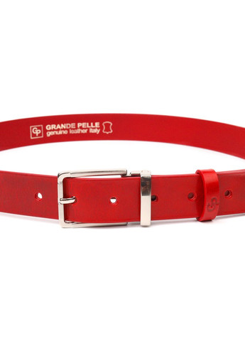 Якісний жіночий ремінь із натуральної шкіри 21456 Червоний Grande Pelle (329149549)