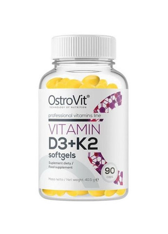 Vitamin D3 + K2 90 Softgels Ostrovit (293246209)