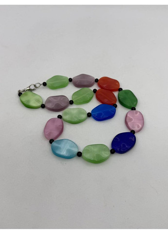 Ожерелье из кошачьего глаза 25*15 мм 45 см Комбинированный No Brand (368561649)