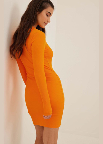 Оранжевое платье демисезон,оранжевый, NA-KD