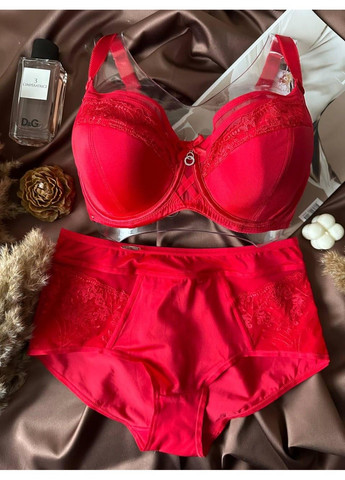 Красный красное женское белье комплект Lanny Mode