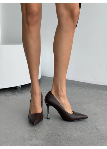 No Brand Коричневі туфлі коричневий з штучна шкіра, — демісезон (370368602)