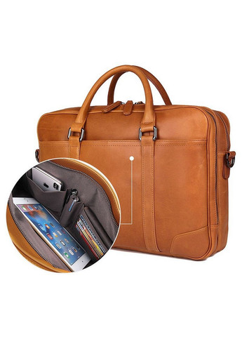 Чоловіча шкіряна сумка 42х9.5х29 см John McDee (315870961)