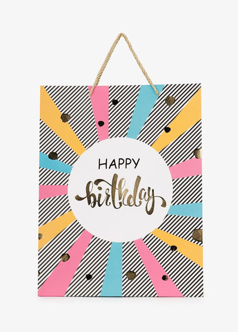 Пакет подарунковий HAPPY BIRTHDAY DW0510X25 shop (2000990854827) No Brand (362929081)
