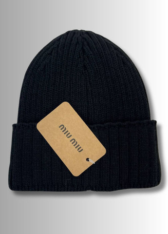 Зимова шапка біні на флісі - МіуМіу / MiuMiu No Brand Шапка біні (364103392)