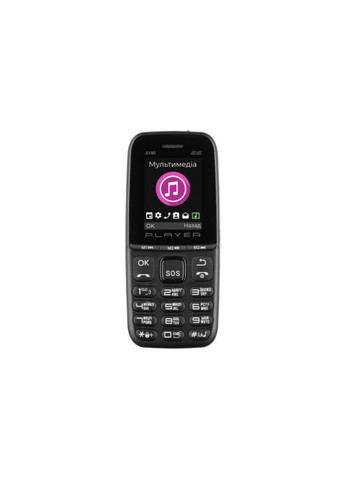 Мобільний телефон S180 2021 Dual Sim чорний 2E (279826106)