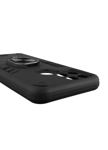 Чехол для телефона Smart 6 бронированный с магнитным кольцом-держателем на инфиникс смарт 6 чёрный Infinix (366234422)