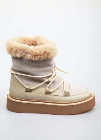 Бежевые зимние полусапоги Maxmillien