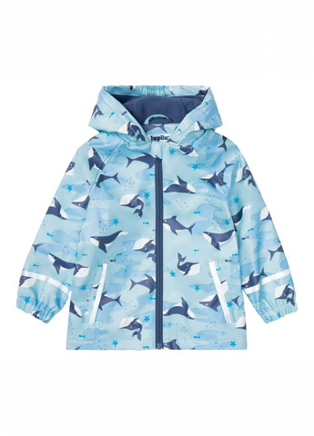 Куртка-дощовик на флісовій підкладці для хлопчика 378005 блакитний Lupilu (263354551)