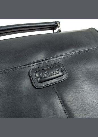 Чоловічий портфель з натуральної шкіри Leather Elliot Black Ashwood (303831620)