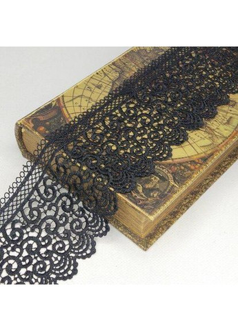 Кружево макраме 10 см (13 м) цвет - черный (SF3107-039) Plus-plus (352745802)