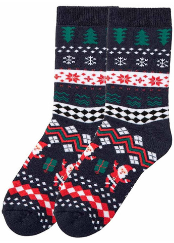 Тёмно-синие носки на махре (2 пары) Pepperts новогодние зима (314740877)