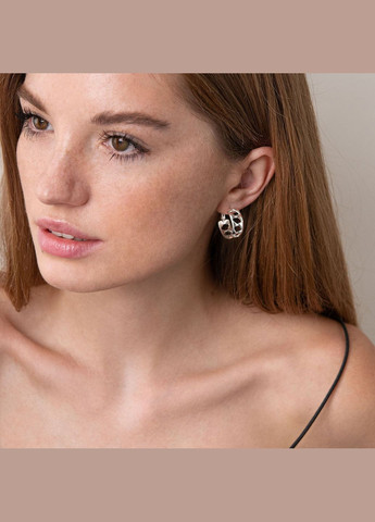 Серебряные серьги Ромбы 123057 Oniks (264024382)