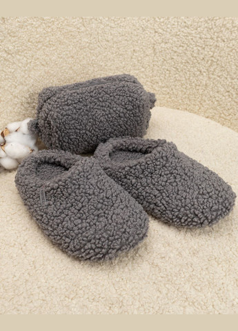 Подарочный набор Тедди тапочки та косметичка Графит Maybel (304392832)