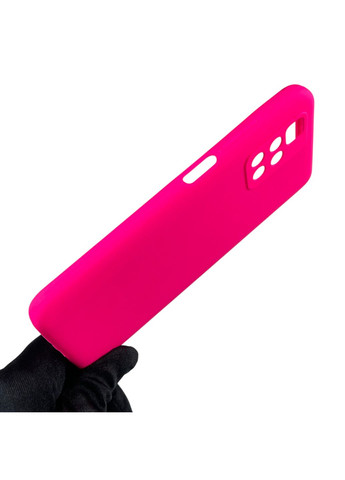 Чохол для Redmi 10 (4G) силіконовий з мікрофіброю нековзний на сяомі редмі 10 4г малиновий Xiaomi (366390552)