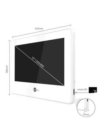 Видеодомофон MEZZO Hybrid White NeoLight (340548527)