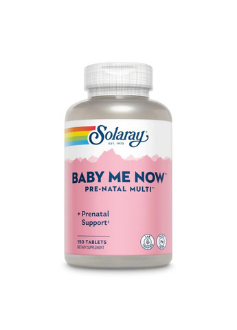 Комплекс Витаминов для Беременных Baby Me Now Prenatal - 150 таб Solaray (285883978)