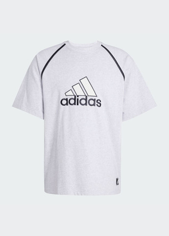 Сіра футболка badge of sport adidas