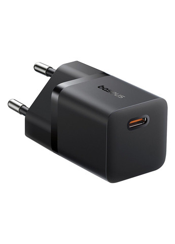 Мережевий зарядний пристрій GaN5 Fast Charger (mini) 1C 25W EU Cluster Black Baseus (371644486)