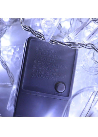 Гірлянда штора зірки світлодіодна святкова на вікно з роботою від мережі контролером 3 м 13 фігур (481913-Prob) Холодна біла Unbranded (368455777)