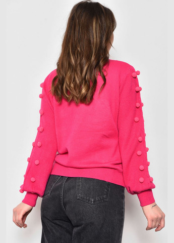 Розовый зимний свитер женский розового цвета пуловер Let's Shop