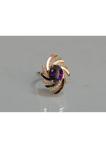 Серебряная кольца с золотыми вставками Silver Style (367268324)