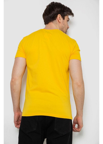 Желтая футболка мужская однотонная базовая Sport Line