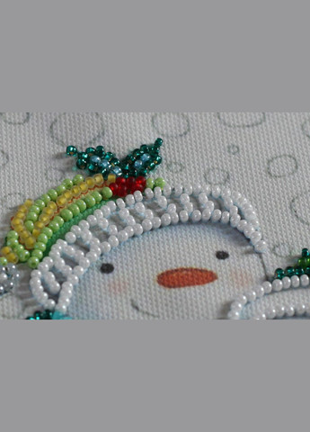 Набір для вишивання на натуральному художньому холсті Снігові друзі AM220 Abris Art (354827926)