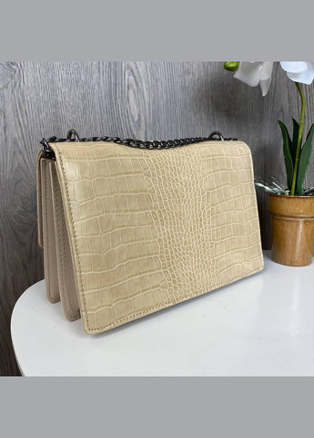 Женская мини сумочка клатч под рептилию Черный No Brand (298997780)