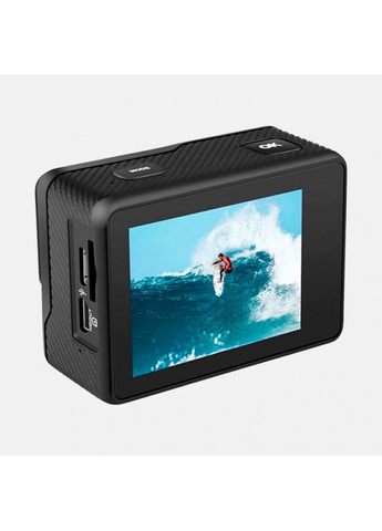 Екшн-камера відеокамера з подвійним дисплеєм з пультом та кріпленням водонепроникна WiFi екшн камера (VD1411) No Brand (360867216)