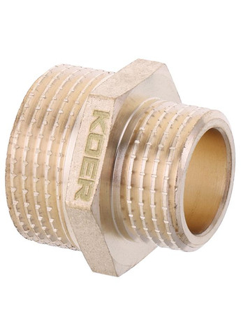 Ніпель редукційний 1/2 "х3 / 4" KF.N0608.WN без нікелю (KR2995) KOER (315443126)