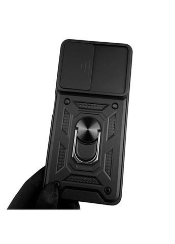 Чохол для A58 4G броньований з кільцем зі шторкою на камеру на оппо а58 4г чорний rg1 Oppo (366023101)