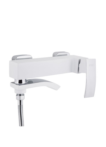 Змішувач для ванни Swan Cascada з поворотним виливом (з душовим гарнітуром) QTSWA260CRW45569 Chrome/White Qtap (324805293)