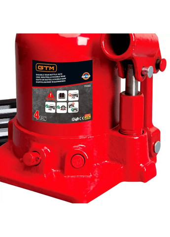 Домкрат TF0402 (4 т, 390 мм) гидравлический бутылочный (26063) GTM (336948245)