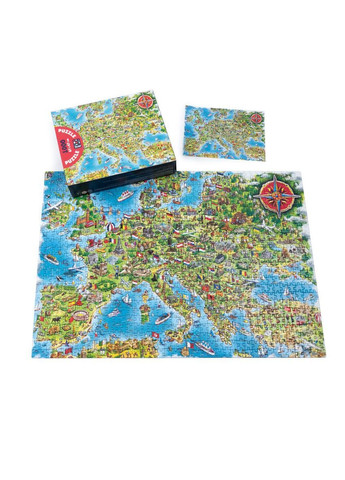 Пазлы De.tail. Карта Европы. 1000 деталей DT1000-16 – творческая игра для всей семьи Vladi toys (366861737)