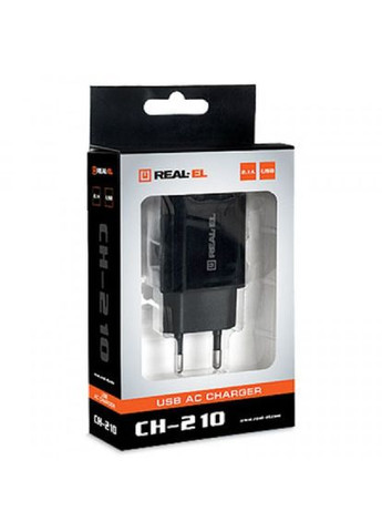 Зарядний пристрій Real-El ch-210 black (268145141)