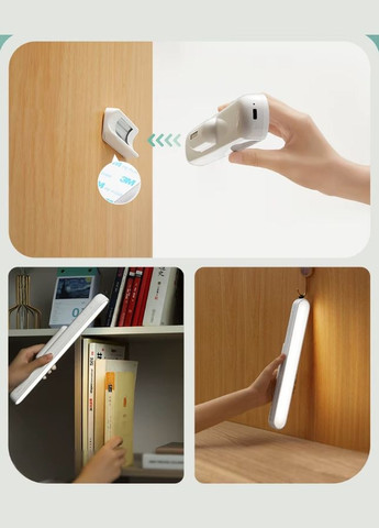 Лампа магнитная Goneo MW-A18DD 6W 5V/1A 60шт*0.2W/LED 30*10*42cm 3000K/4000K/K5700K 1800mAh Ra80 white No Brand (322291173)