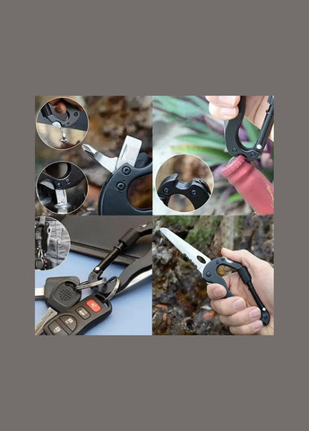 Багатофункціональний Карабін-Мультитул 5в1 No Brand (318359550)