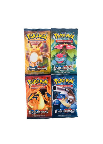 Дитячі карточки Pokemon Go на 2 паки (упаковка 10 штук), гральні паперові 20 карток Покемонів No Brand (361669528)