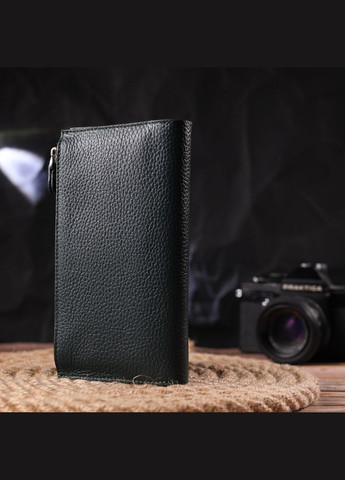 Женский кошелек из натуральной кожи с монетницей 21643 Зеленый Canpellini (306881735)